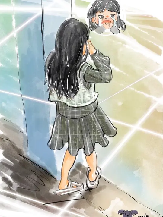 The hardest part of leaving home is looking back! A sensible child is so heartbreaking! #DrawAStory #Care