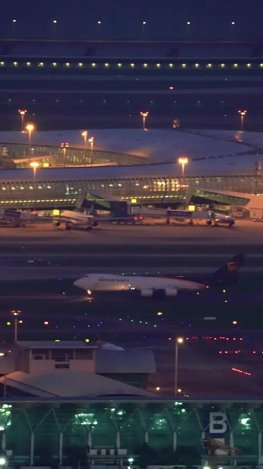 Night airport always makes me think
